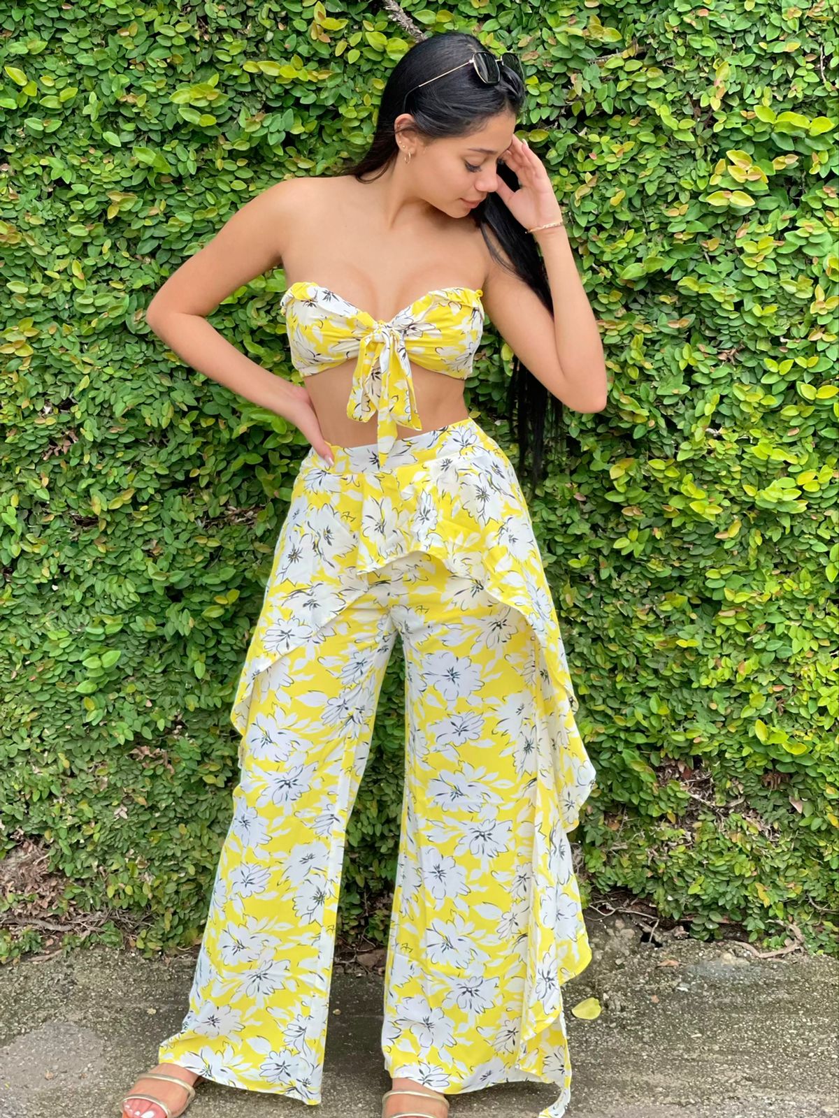 long pants flowers set