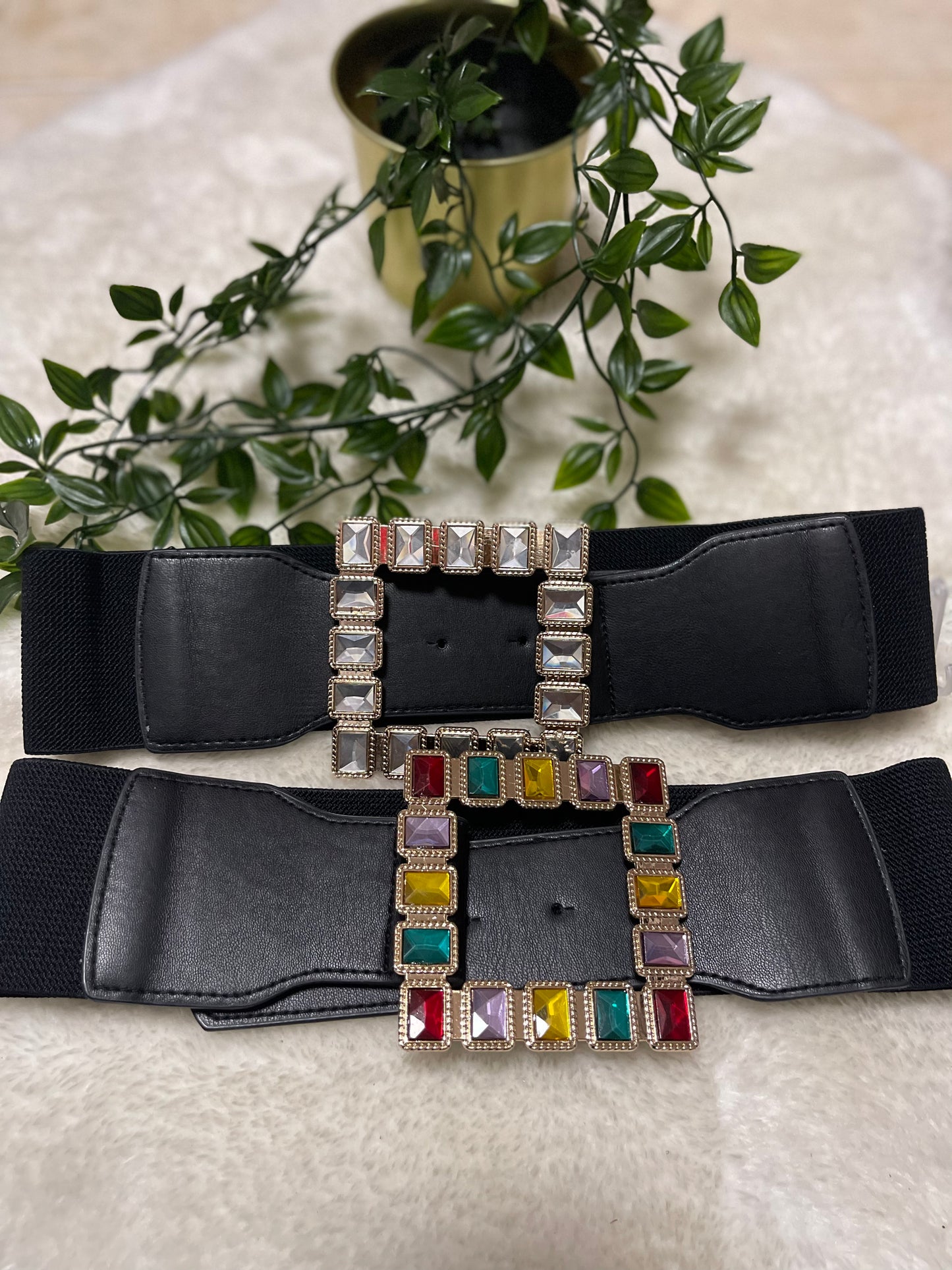 Cinturon con diamantes