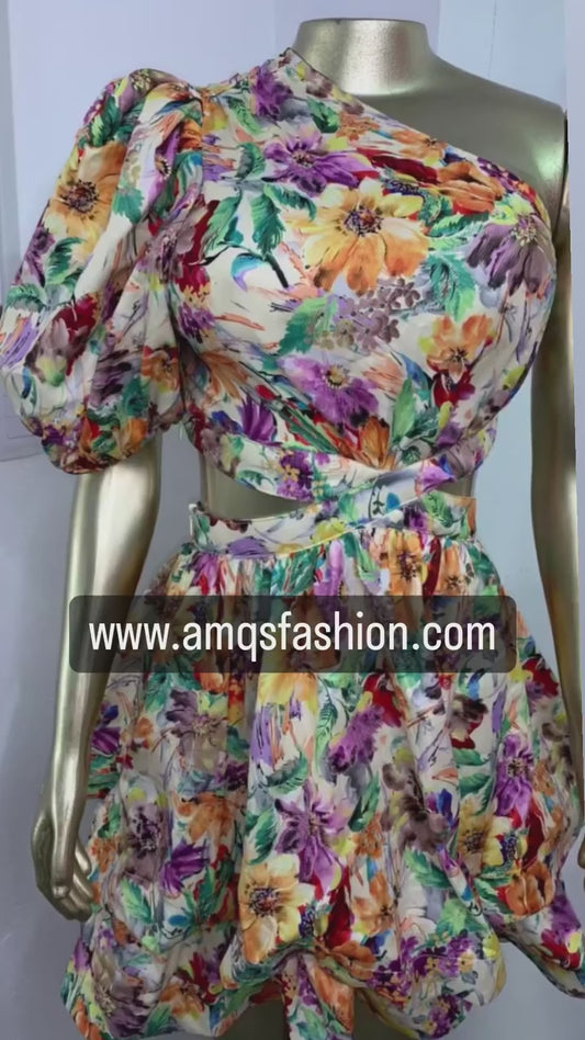 Dress Multicolor Flower