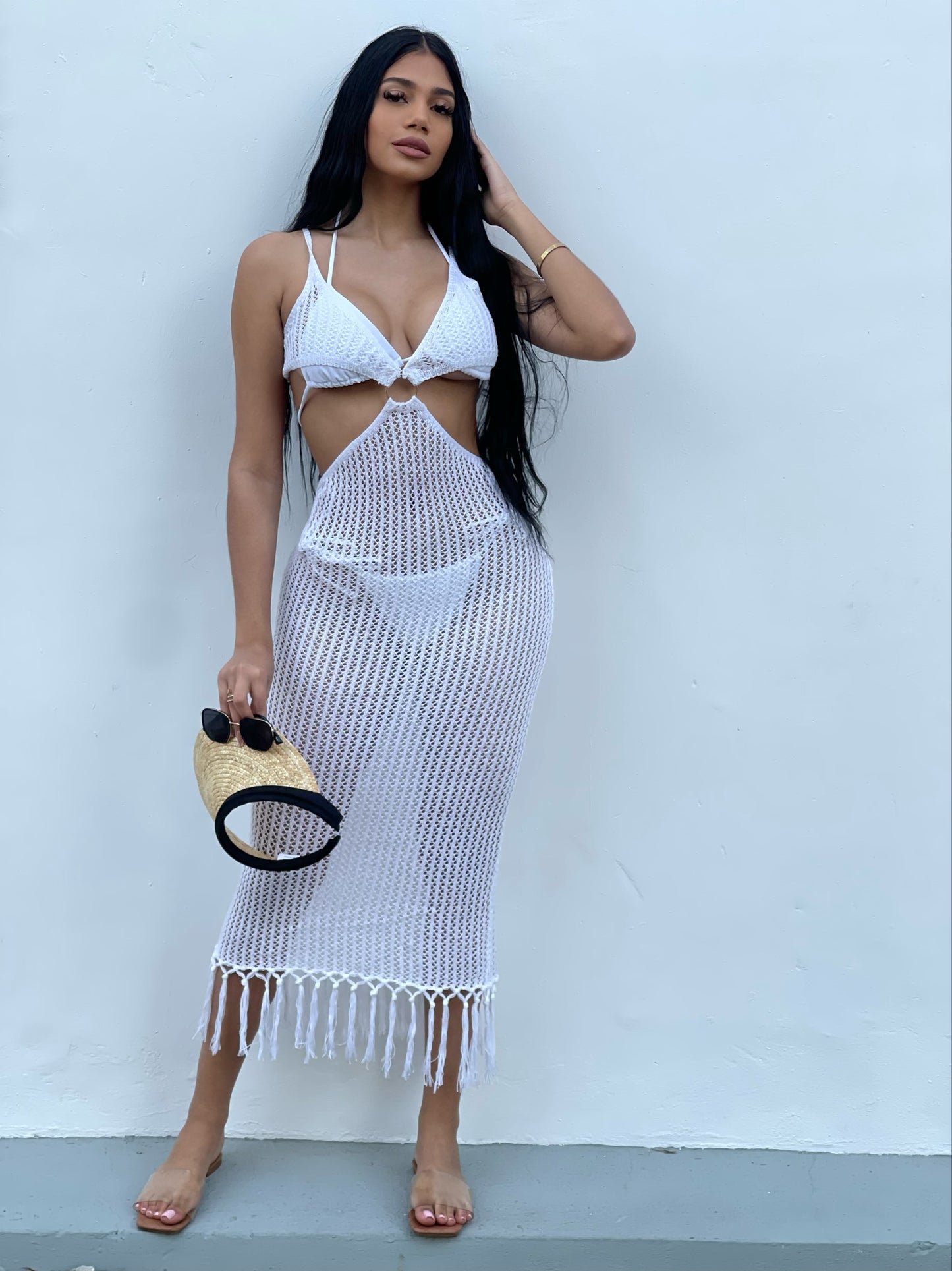 Long White Beach Dress