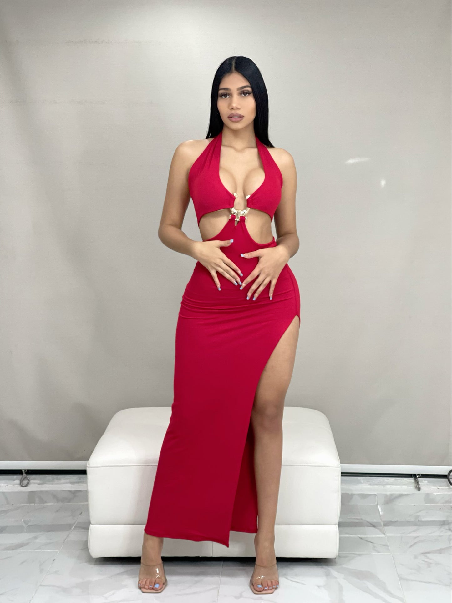 Long Red Dress Dexire