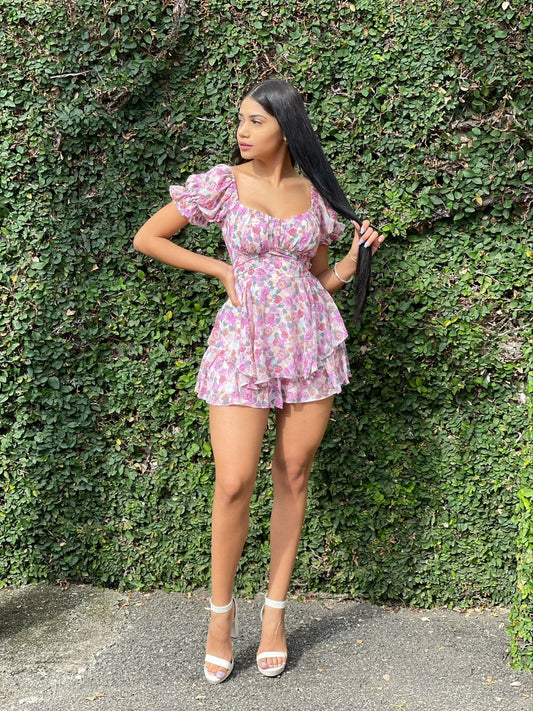 SPRING ROSE ROMPER