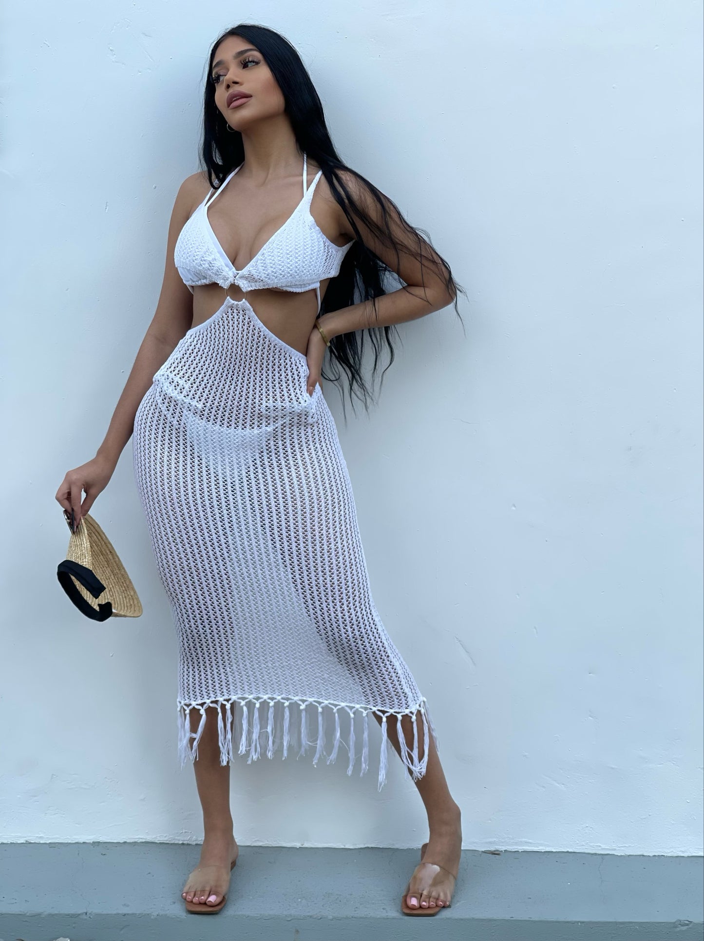 Long White Beach Dress