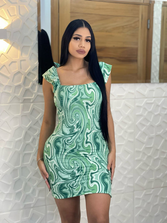 Raffle Green Dress